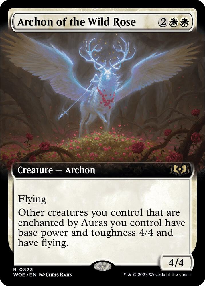 Archon of the Wild Rose 323/276 (Wilds of Eldraine)  - Extended Art Foil | Good Games Morley