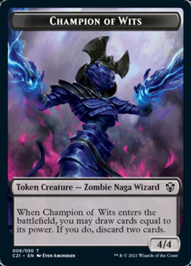 Eldrazi // Champion of Wits Double-Sided Token [Commander 2021 Tokens] | Good Games Morley