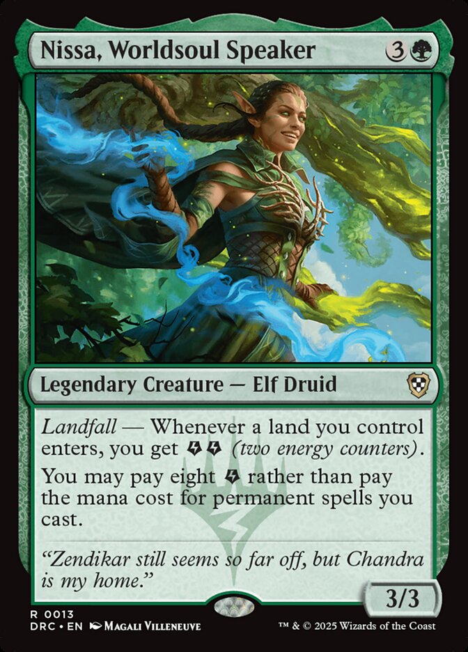 Nissa, Worldsoul Speaker 13/187 (Commander: Aetherdrift)  | Good Games Morley