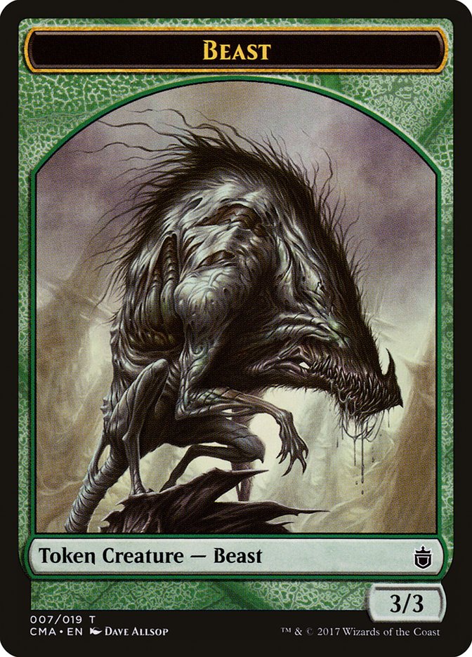 Beast Token (007/019) [Commander Anthology Tokens] | Good Games Morley