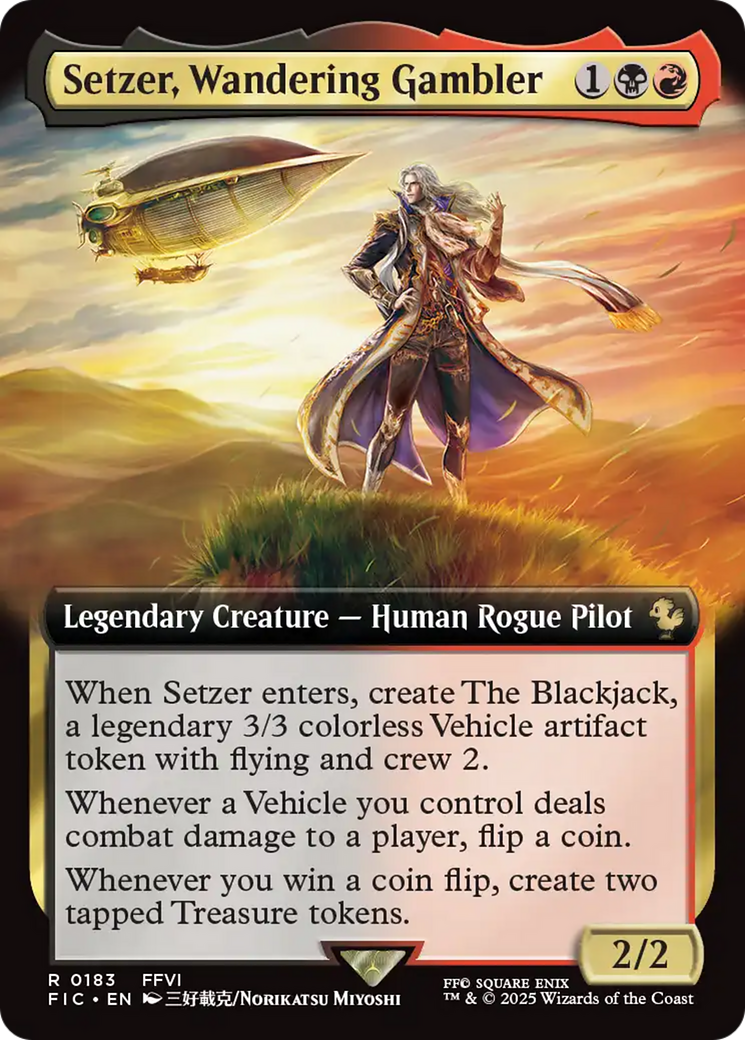 Setzer, Wandering Gambler (Extended Art) [FINAL FANTASY Commander] | Good Games Morley