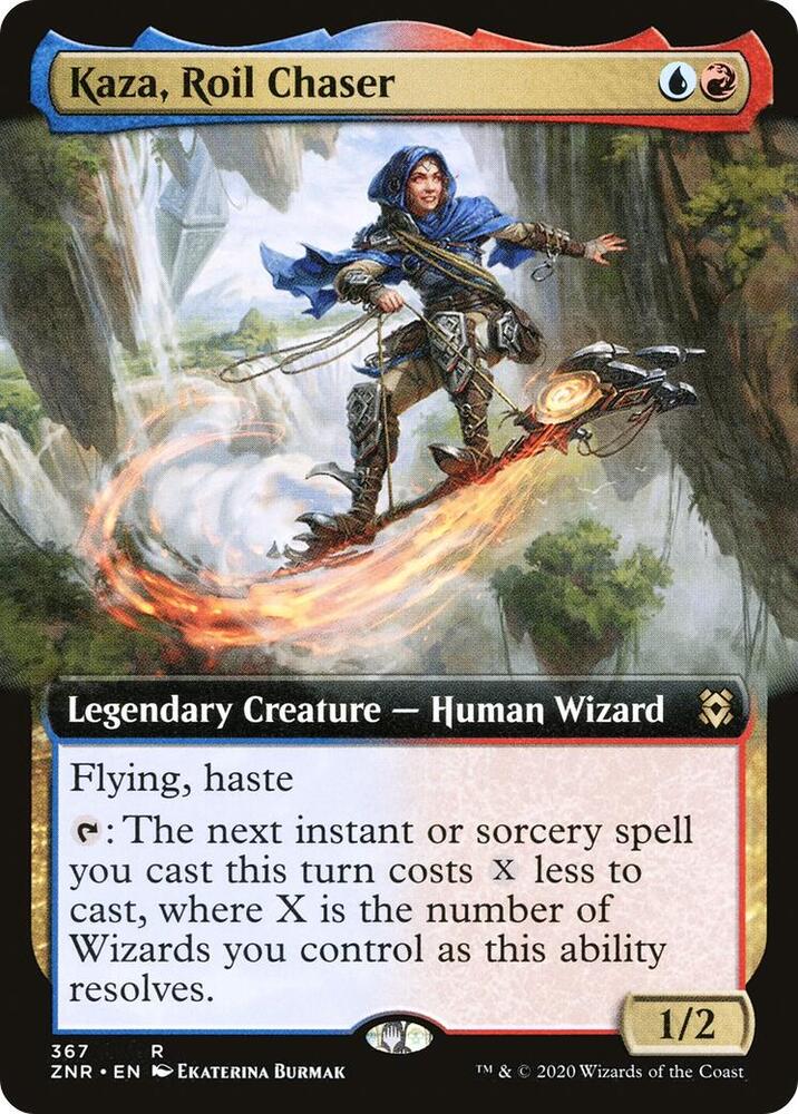 Kaza, Roil Chaser 367/280 (Zendikar Rising)  - Extended Art Foil | Good Games Morley