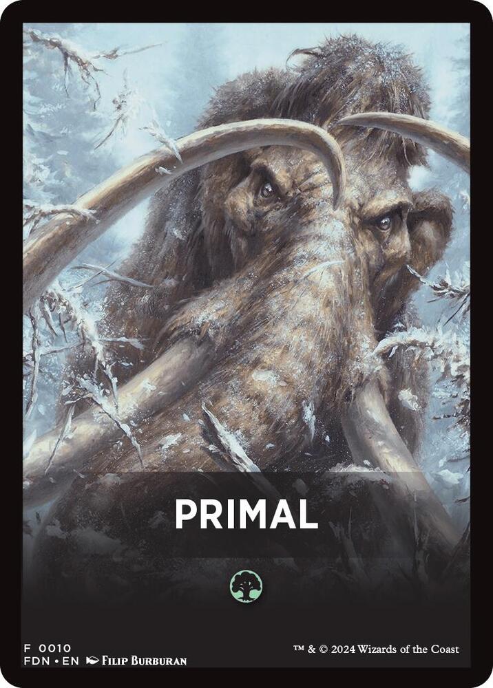 Primal Theme Card [Foundations Tokens] | Good Games Morley