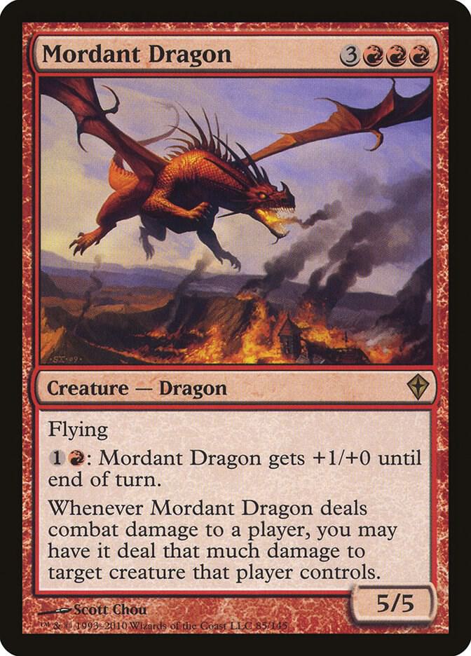Mordant Dragon 85/145 (Worldwake)  - Foil | Good Games Morley