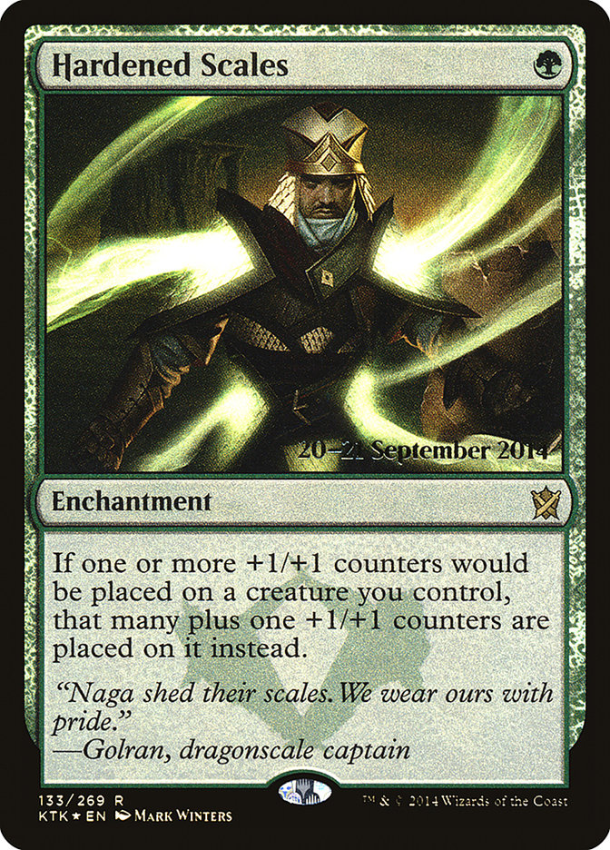 Hardened Scales [Khans of Tarkir Prerelease Promos] | Good Games Morley
