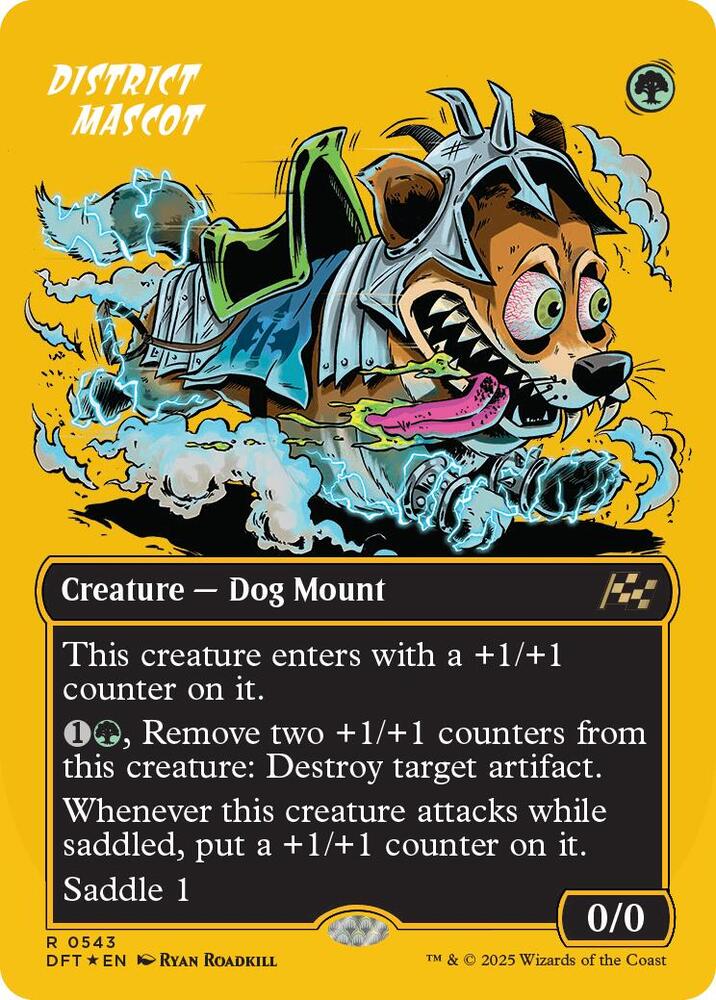 District Mascot 543/291 (Aetherdrift)  - Borderless First-Place Foil | Good Games Morley