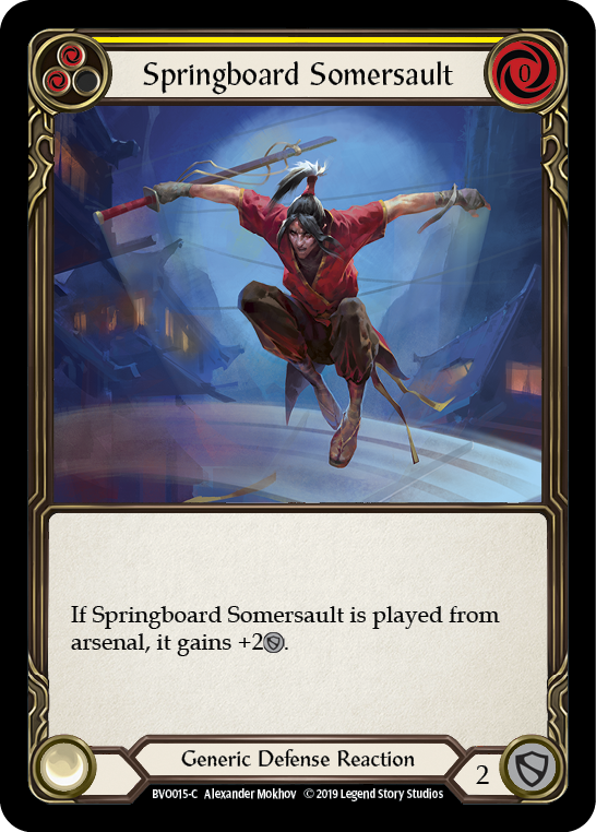 Springboard Somersault [BVO015-C] (Bravo Hero Deck)  1st Edition Normal | Good Games Morley