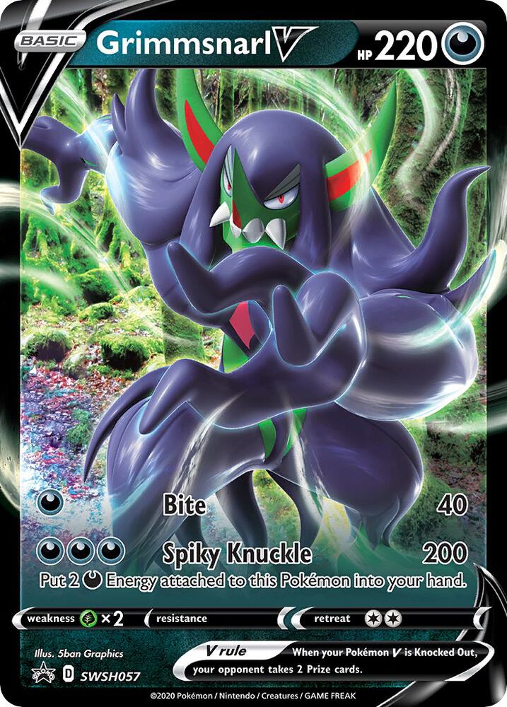 Grimmsnarl V SWSH057 (SWSH: Sword & Shield Promo Cards)  - Holofoil | Good Games Morley