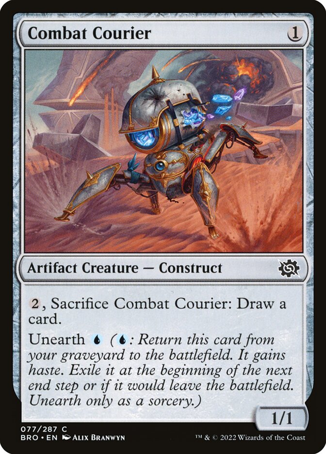 Combat Courier 77/287 (The Brothers' War)  - Foil | Good Games Morley
