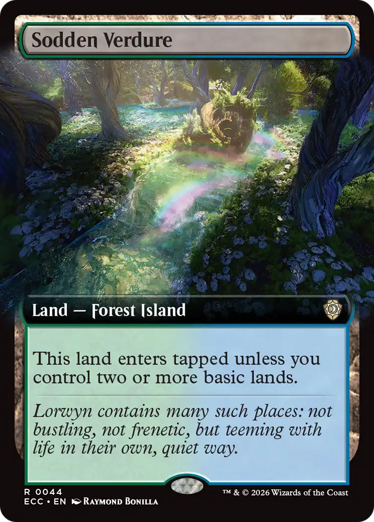 Sodden Verdure (Extended Art) [Lorwyn Eclipsed Commander] | Good Games Morley