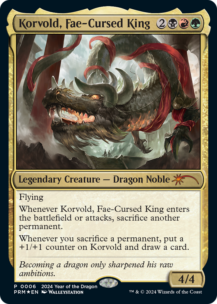 Korvold, Fae-Cursed King (Year of the Dragon 2024) [Standard Showdown Promos] | Good Games Morley