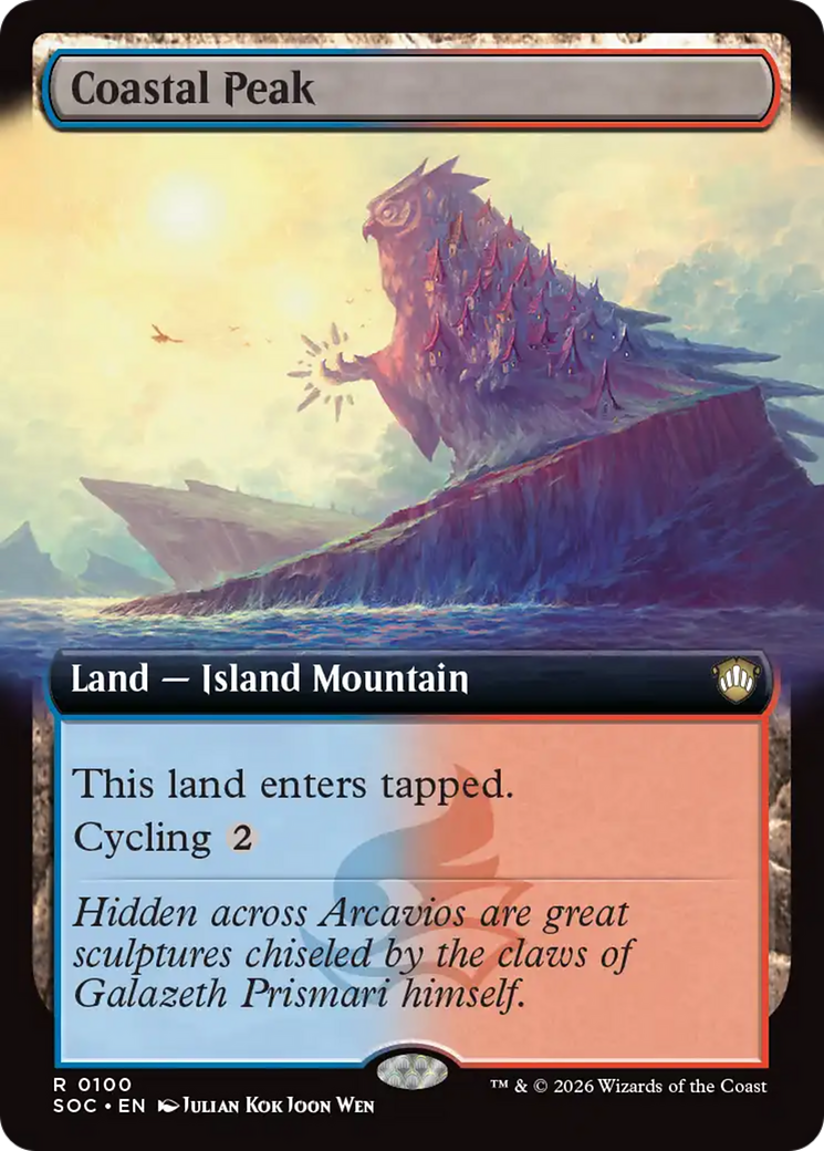 Coastal Peak (Extended Art) [Secrets of Strixhaven Commander] | Good Games Morley