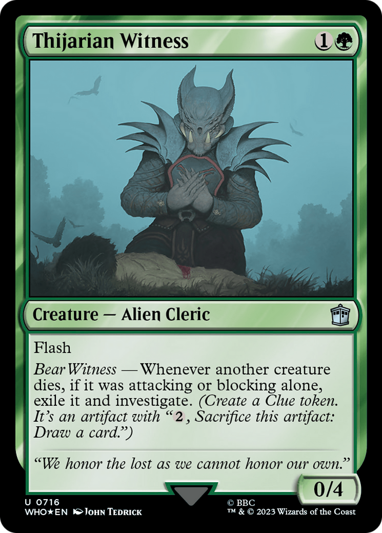 Thijarian Witness (Surge Foil) [Doctor Who] | Good Games Morley