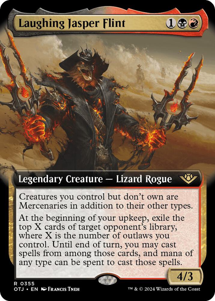 Laughing Jasper Flint 355 (Outlaws of Thunder Junction)  - Extended Art Foil | Good Games Morley