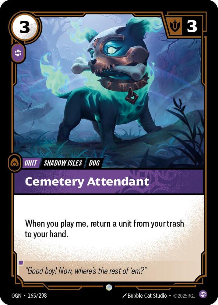 Cemetery Attendant 165/298 (Origins)  - Foil | Good Games Morley