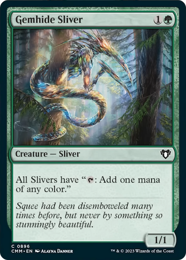 Gemhide Sliver [Commander Masters] | Good Games Morley