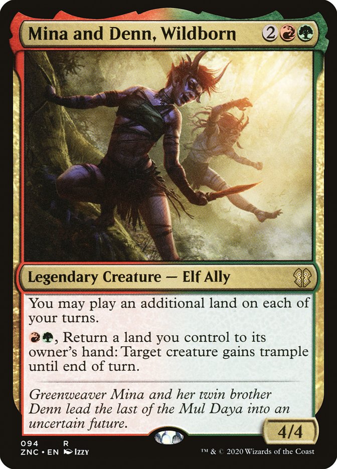 Mina and Denn, Wildborn 94/142 (Commander: Zendikar Rising)  | Good Games Morley