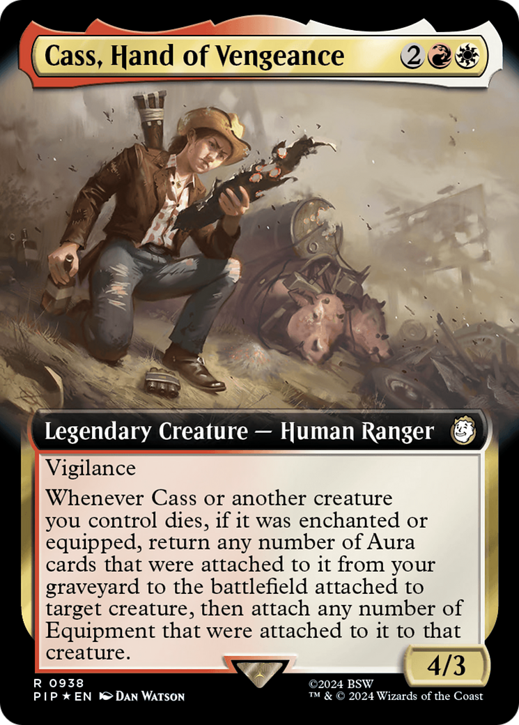 Cass, Hand of Vengeance (Extended Art) (Surge Foil) [Fallout] | Good Games Morley