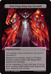 Dark Wings Bring Your Downfall (Full Art) [Duskmourn: Archenemy] | Good Games Morley