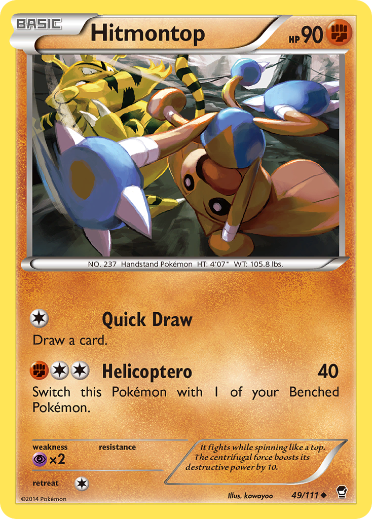 Hitmontop (49/111) [XY: Furious Fists] | Good Games Morley