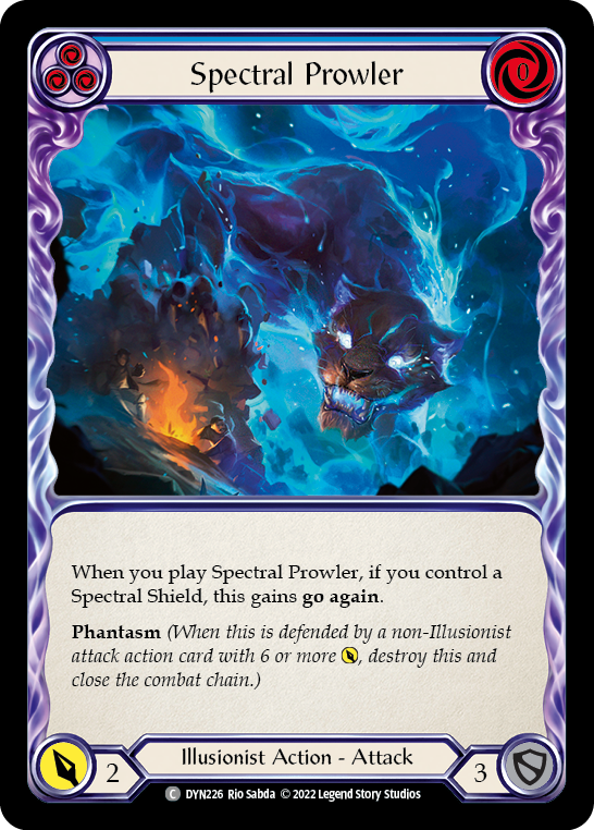 Spectral Prowler (Blue) [DYN226] (Dynasty)  Rainbow Foil | Good Games Morley