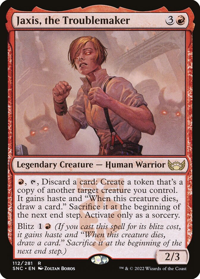 Jaxis, the Troublemaker 112/281 (Streets of New Capenna)  - Foil | Good Games Morley
