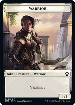 Zombie Knight // Warrior Double-Sided Token [Dominaria United Commander Tokens] | Good Games Morley