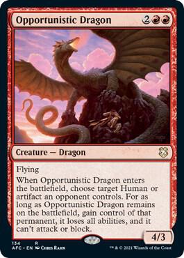Opportunistic Dragon 134/62 (Commander: Adventures in the Forgotten Realms)  | Good Games Morley