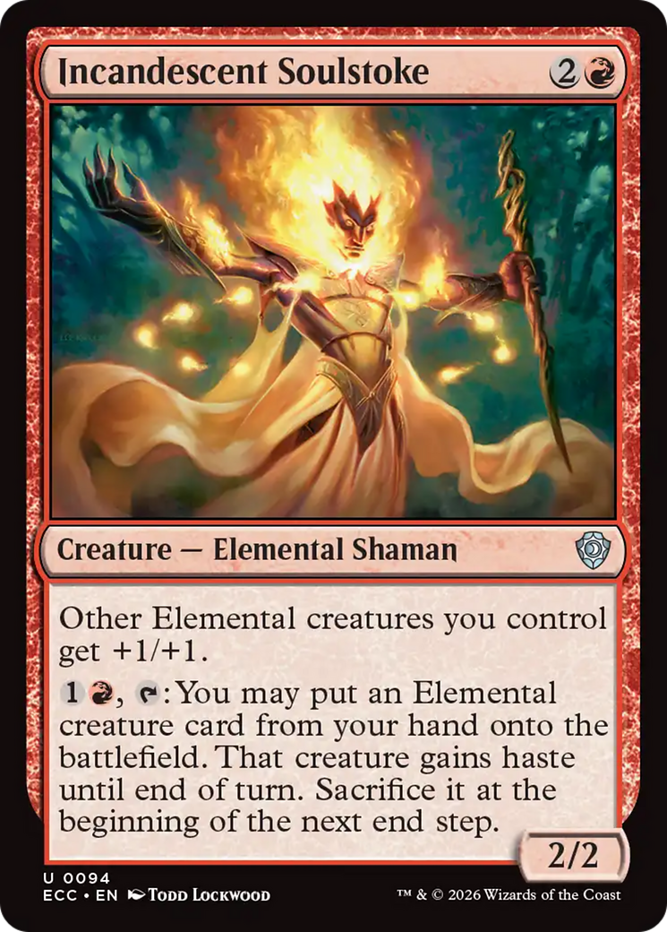 Incandescent Soulstoke [Lorwyn Eclipsed Commander] | Good Games Morley