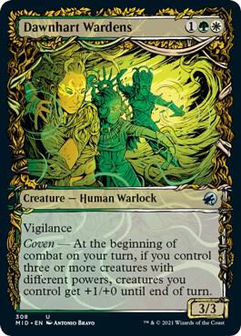 Dawnhart Wardens Showcase 308/277 (Innistrad: Midnight Hunt)  | Good Games Morley