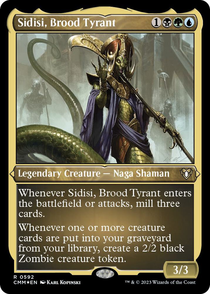Sidisi, Brood Tyrant 592/451 (Commander Masters)  - Etched Foil | Good Games Morley