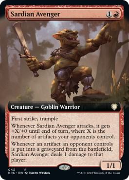 Sardian Avenger Extended Art 43/40 (Commander: The Brothers' War)  | Good Games Morley