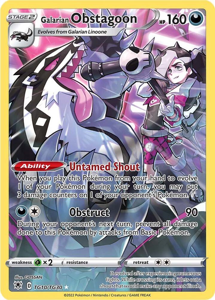 Galarian Obstagoon TG10/TG30 (SWSH10: Astral Radiance Trainer Gallery)  - Holofoil | Good Games Morley