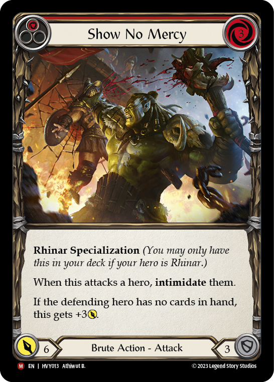 Show No Mercy [HVY013] (Heavy Hitters)  Rainbow Foil | Good Games Morley