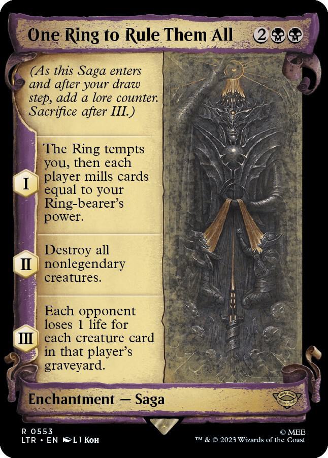 One Ring to Rule Them All 553 (Universes Beyond: The Lord of the Rings: Tales of Middle-earth)  - Showcase Scroll | Good Games Morley