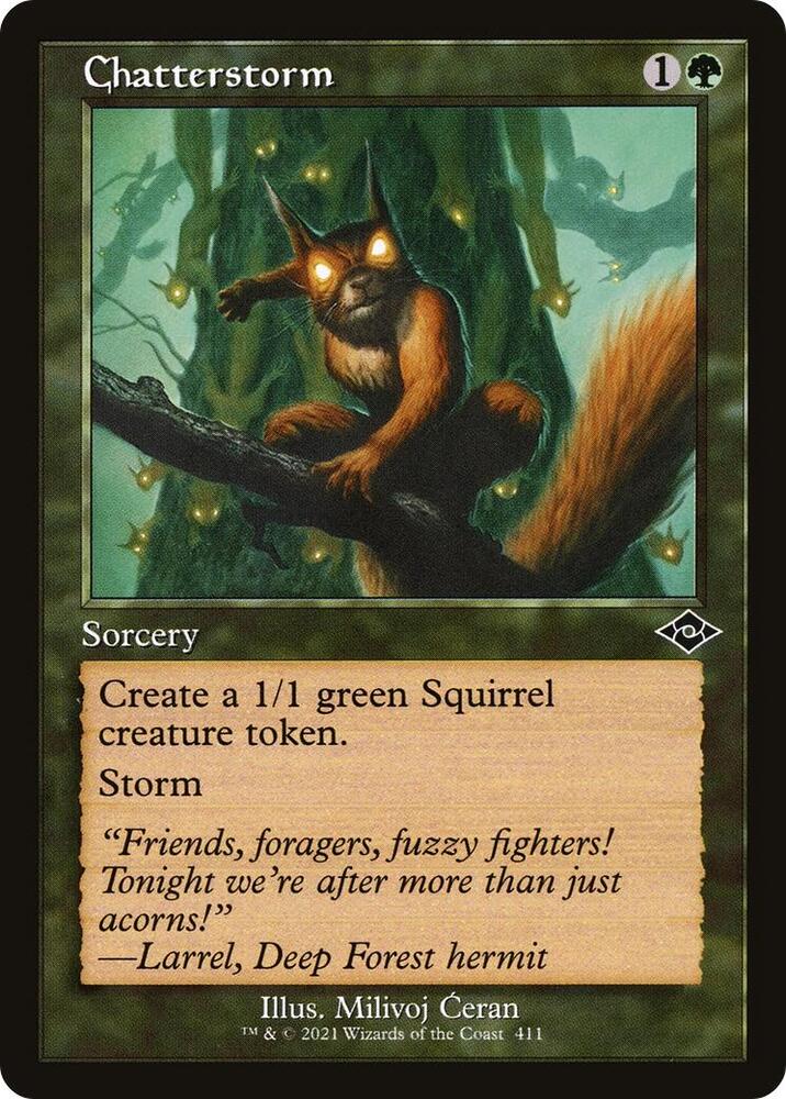 Chatterstorm Retro Frame 411 (Modern Horizons 2)  - Foil | Good Games Morley