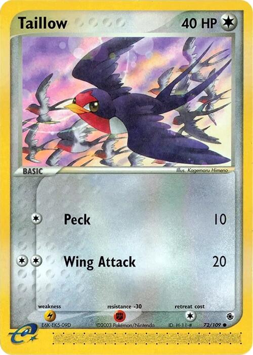 Taillow (72/109) [EX: Ruby & Sapphire] | Good Games Morley