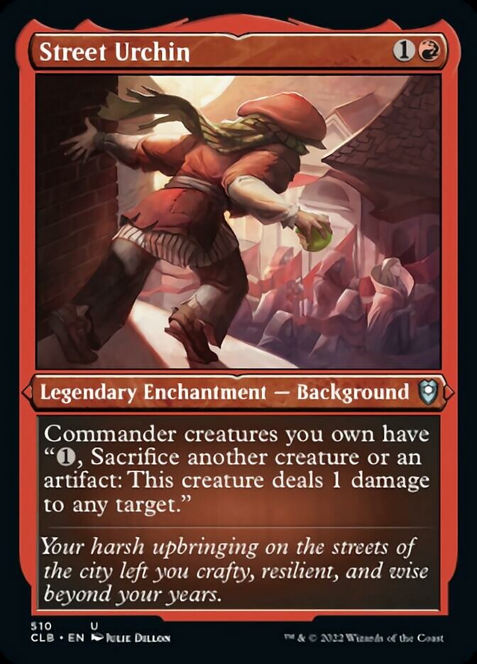 Street Urchin (Foil Etched) [Commander Legends: Battle for Baldur's Gate] | Good Games Morley