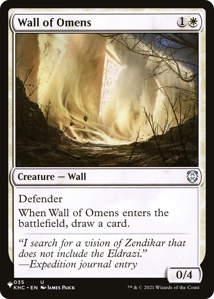 Wall of Omens (KHC) [The List] | Good Games Morley