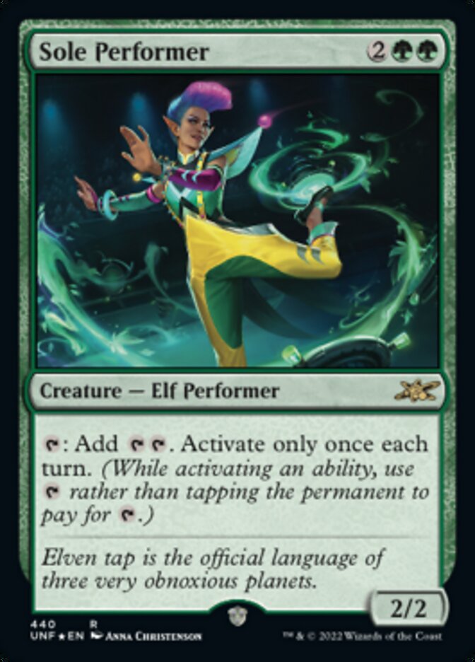 Sole Performer (Galaxy Foil) [Unfinity] | Good Games Morley