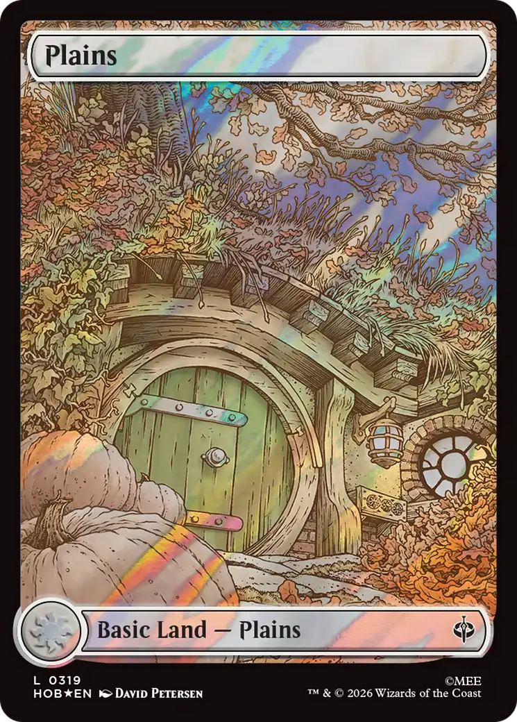 Plains (0319) (Surge Foil) [The Hobbit] | Good Games Morley