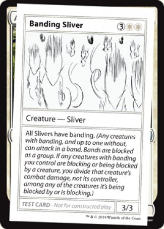 Banding Sliver (2021 Edition) [Mystery Booster Playtest Cards] | Good Games Morley