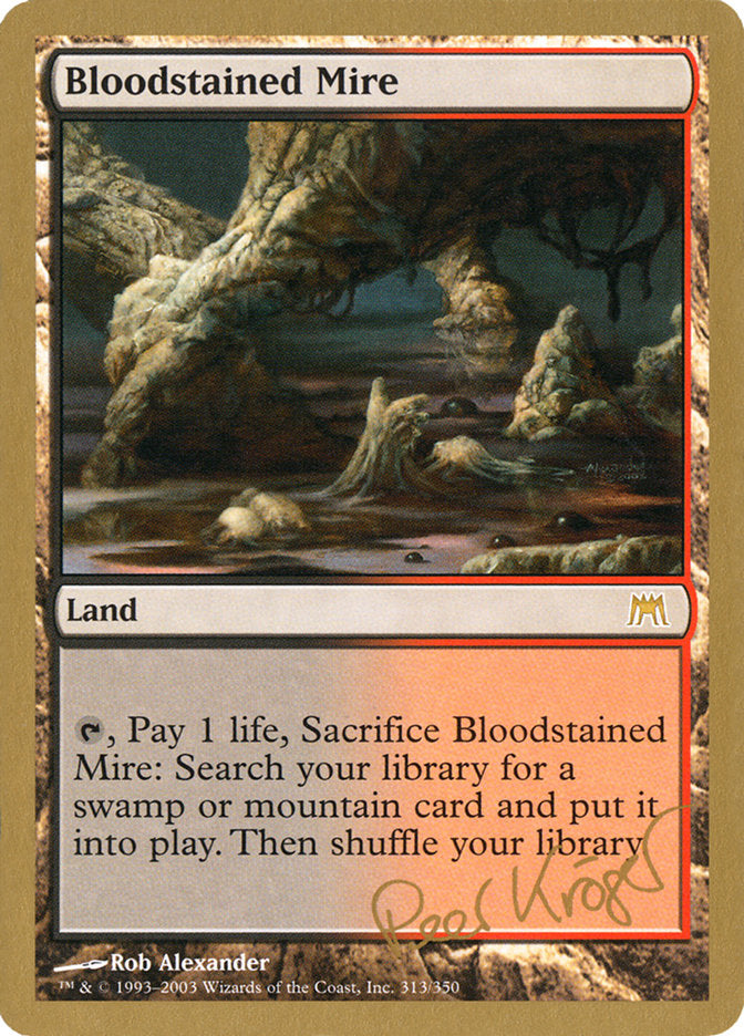 Bloodstained Mire (Peer Kroger) [World Championship Decks 2003] | Good Games Morley
