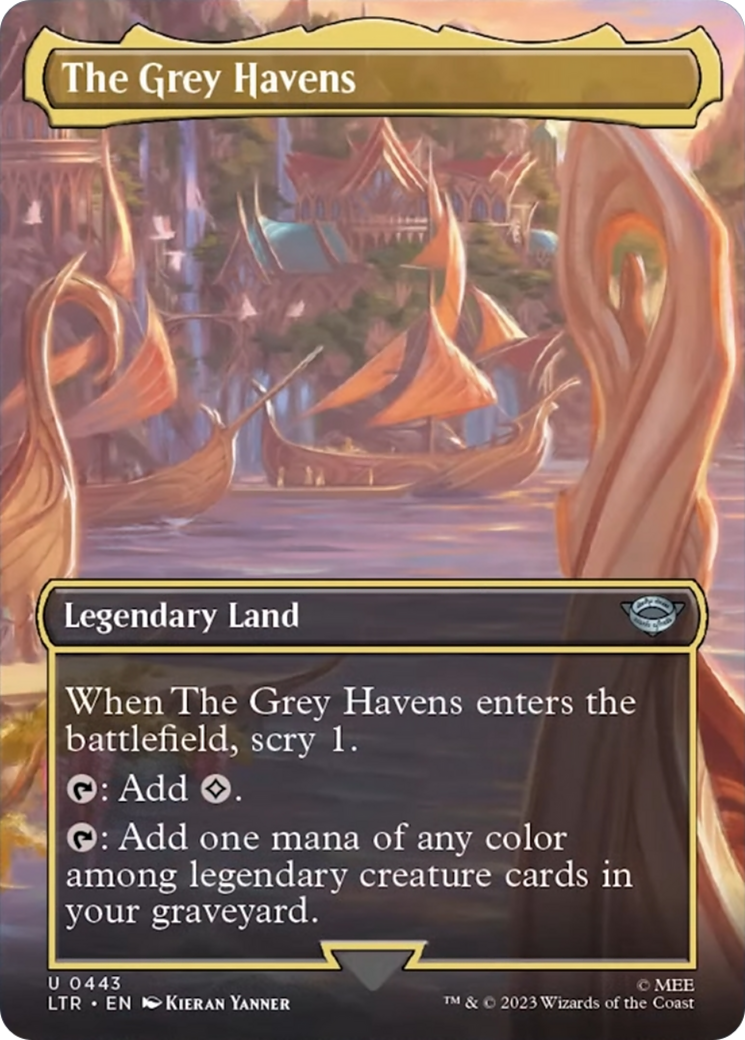 The Grey Havens (Borderless Alternate Art) [The Lord of the Rings: Tales of Middle-Earth] | Good Games Morley