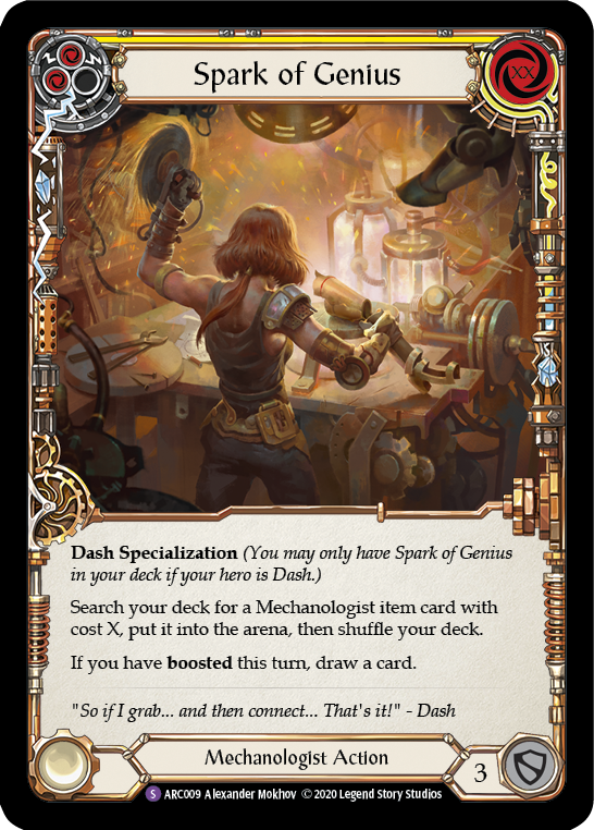 Spark of Genius [U-ARC009] (Arcane Rising Unlimited)  Unlimited Rainbow Foil | Good Games Morley
