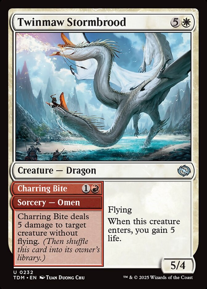 Twinmaw Stormbrood // Charring Bite 232/291 (Tarkir: Dragonstorm)  - Foil | Good Games Morley