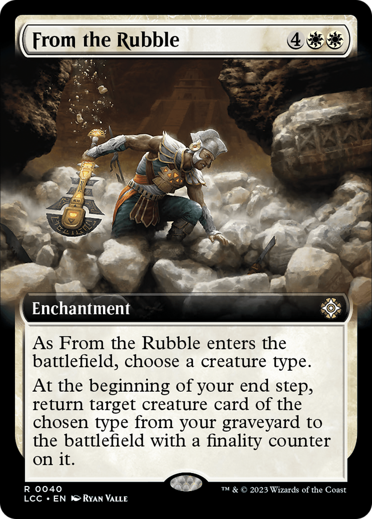 From the Rubble (Extended Art) [The Lost Caverns of Ixalan Commander] | Good Games Morley