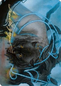 Bind the Monster Art Card (Gold-Stamped Signature) [Kaldheim Art Series] | Good Games Morley