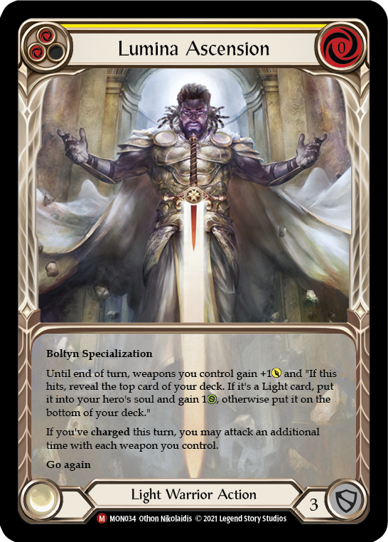 Lumina Ascension (Extended Art) [MON034-EA] (Monarch)  1st Edition Rainbow Foil | Good Games Morley