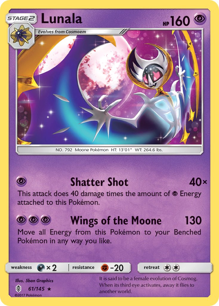 Lunala (61/145) (Theme Deck Exclusive) [Sun & Moon: Guardians Rising] | Good Games Morley